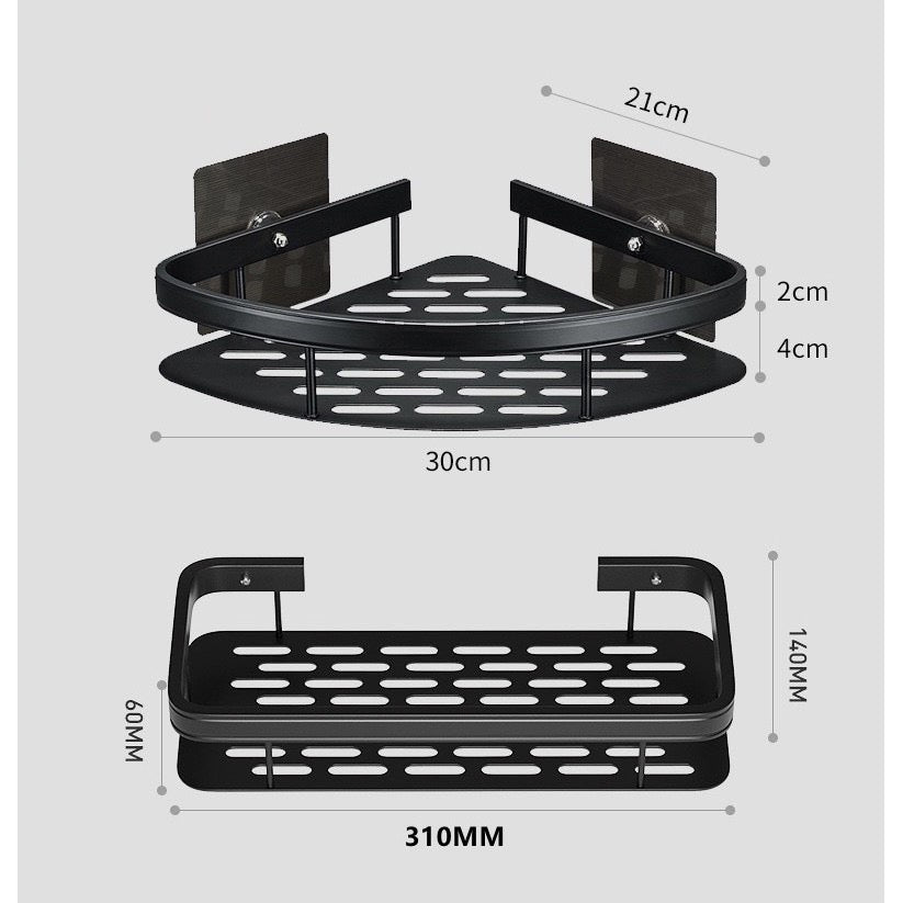 AeroCorner Bathroom Shelf