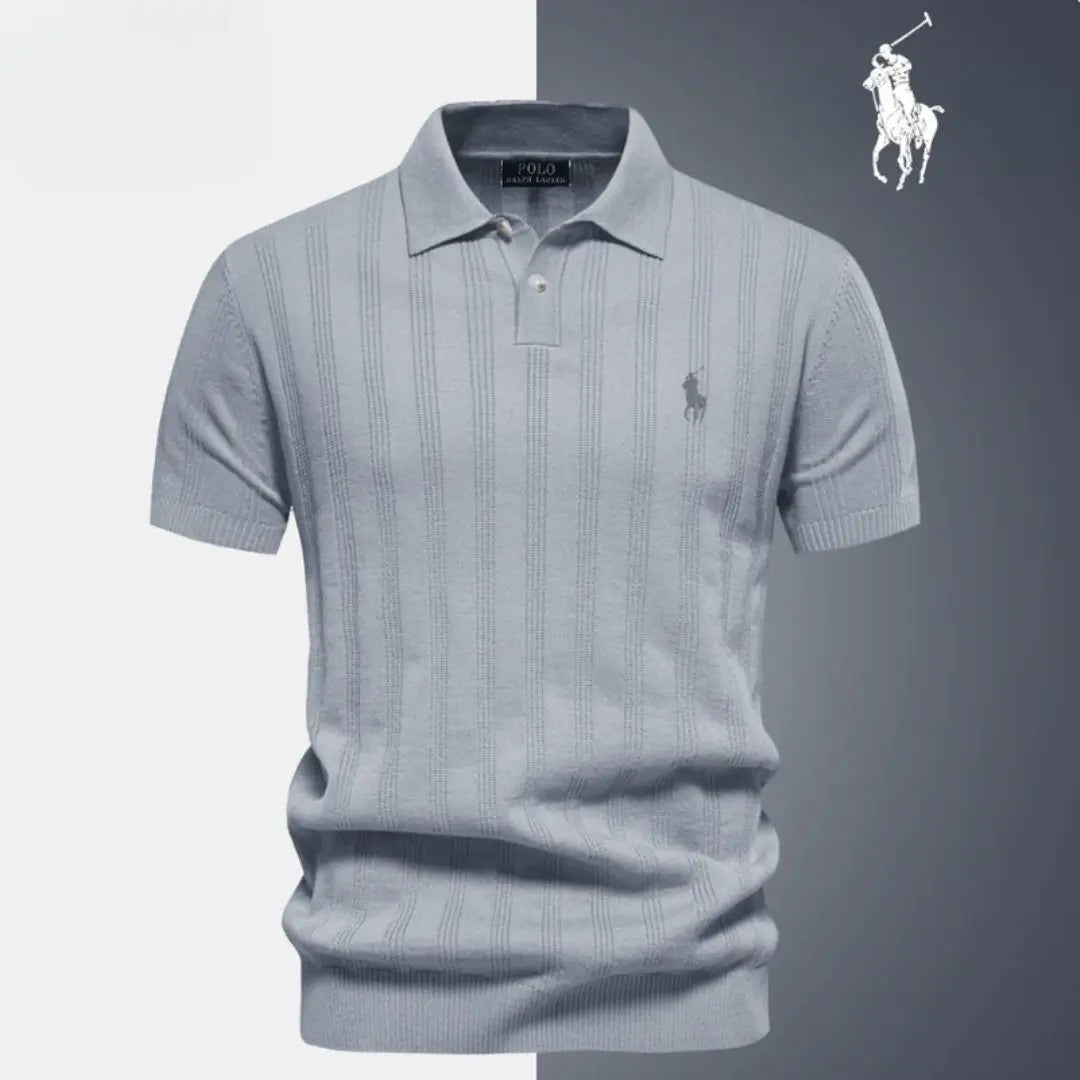 Elegant Knit Polo Shirt™