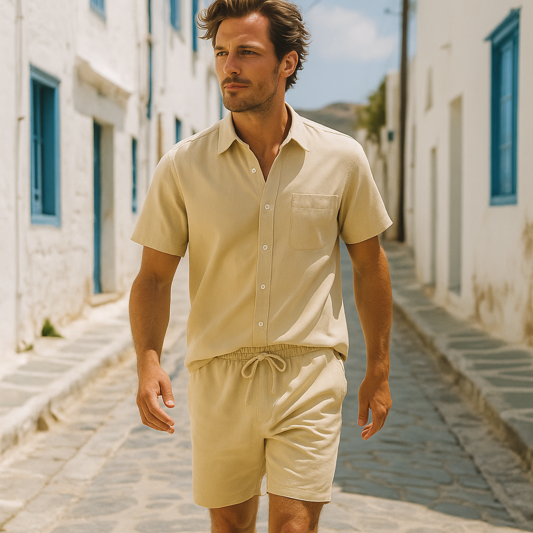 Capri Summer Shirt & Shorts Set